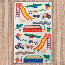 Mrs. Grossmans Playground Vintage Sandbox, Slide, Seesaw, Hopscotch, Tricycle