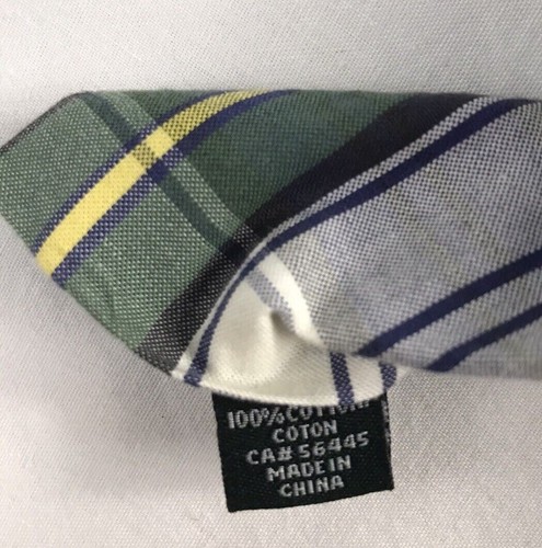 J Crew Narrow 100% Cotton Tie Plaid 2.5 Inches - Picture 23 of 24