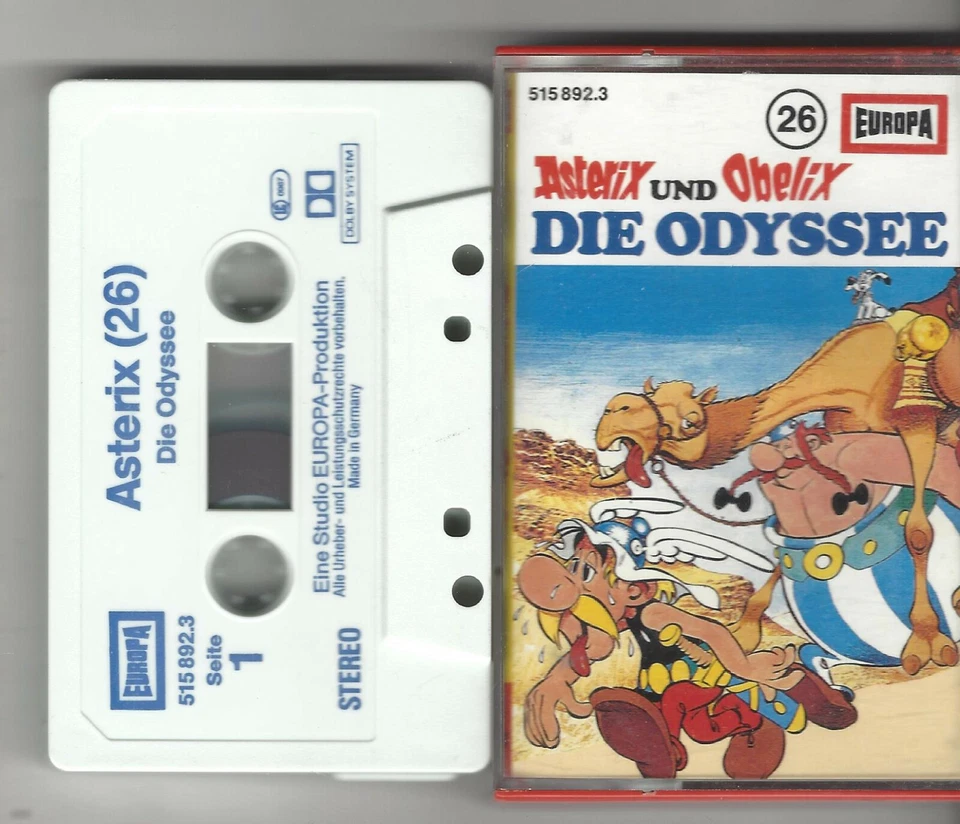 MC Kassette Asterix, Folge 26 Die Odyssee- 5fach geschraubt Seite 2 EUROPA rar - Bild 1 von 1