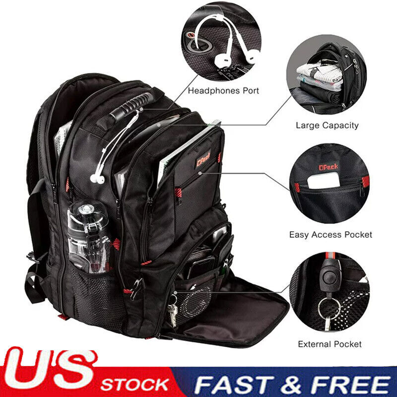 45L Waterproof Travel Backpack with 20 Pockets for Camping & Outdoor Adventures-image