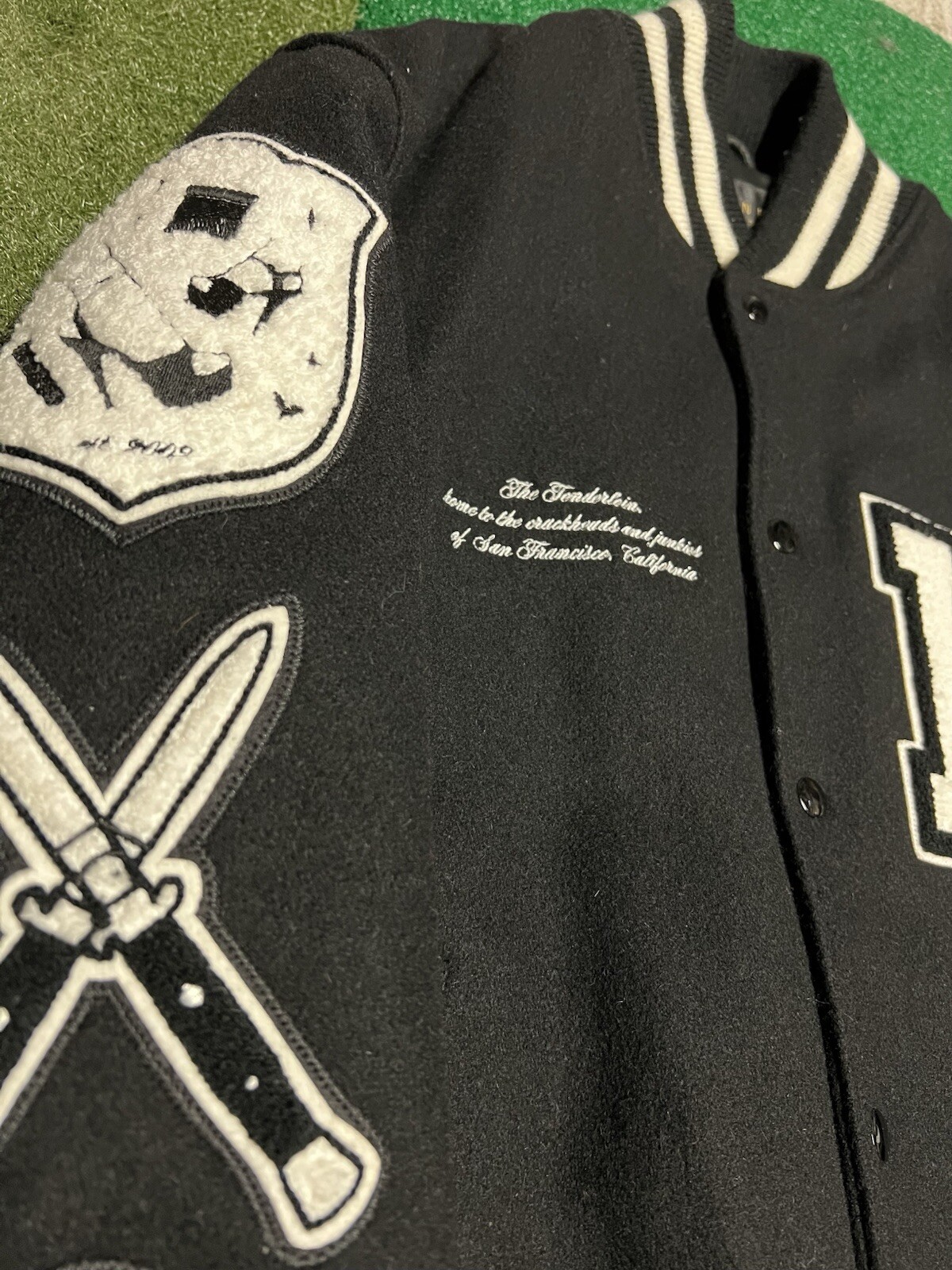 Vintage OG HUF SF Tenderlion Varsity Jacket 2006 RARE size M image 2