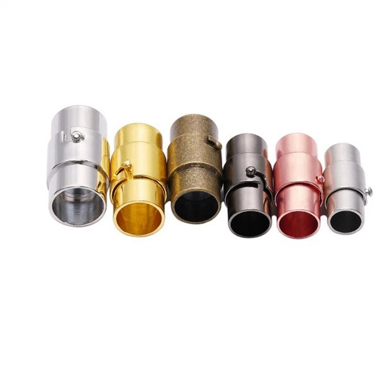 10PCS Bracelet End Cap Jewelry Leather Cord Necklace Connector Magnetic Clasps - Image 2 of 4