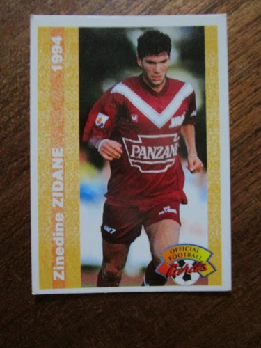 OFFICIAL FOOTBALL CARDS 1994 PANINI ZINEDINE ZIDANE N° 155