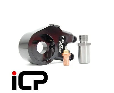 Fuji Racing Thermostatic Oil Cooler Adaptor Sandwich Plate 82c Fits: Subaru EJ - Image 1 of 4