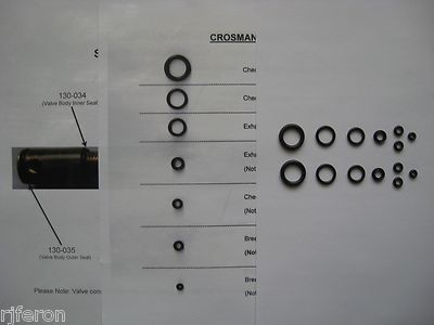 Crosman 130 & 137 Air Pistol O-Ring Reseal Repair Kit - 2 Complete Seal Kits