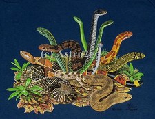 SNAKES- Copperhead Diamondback Coral Herpetology Reptiles Science Nature T shirt