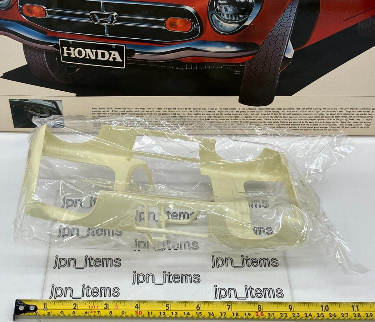 Otaki 1/12 Plastic Model Kit Honda S800 Display Unassembled