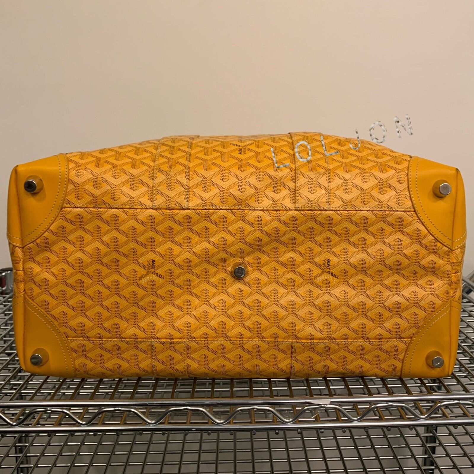 Yellow travel bag Goyard Yellow in Other - 1506811