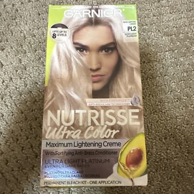 Garnier Hair Color Nutrisse Ultra Color Nourishing Creme, PL2 Ultra Light