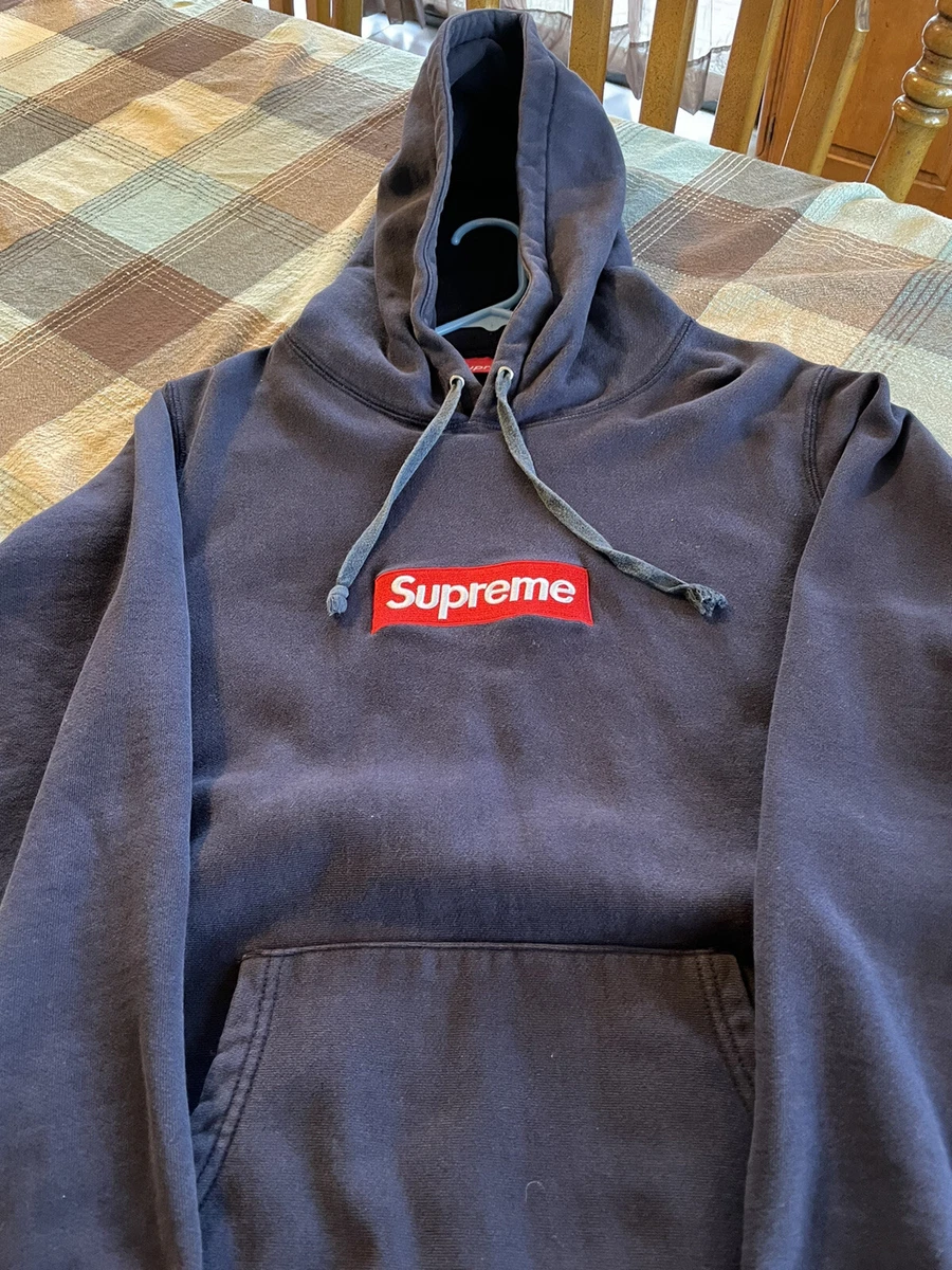 Navy Blue Supreme Box Logo