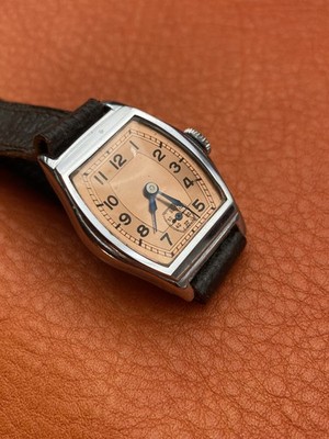 Alte Art Deco Uhr neu aus Lagerbestand zum Überholen ideal junger Uhrmacher 25mm A4
