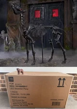 5.5 ft Grave & Bones LED Skeleton Pony Horse by Home Depot Home Accents Holiday