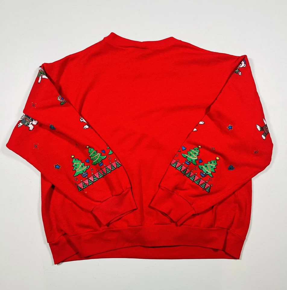 Sudadera vintage Karen Blake para mujer M/L? Osos de Navidad hechos en EE. UU. Foto 2 de 4