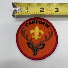 Vintage 1960s-70s Boy Scout Camporee Patch 3” Round BSA Generic National Deer
