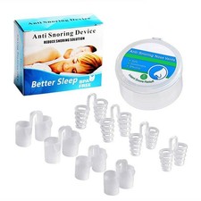 8Pc Silicone Anti-Snoring Nose Vents Snore Stopper Dilators for Better Sleep