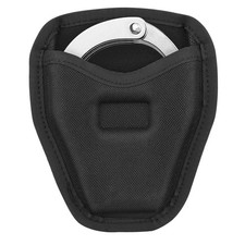 Handcuff Case, Open Top Holder Holster, 600D Nylon Cuff Pouch Black