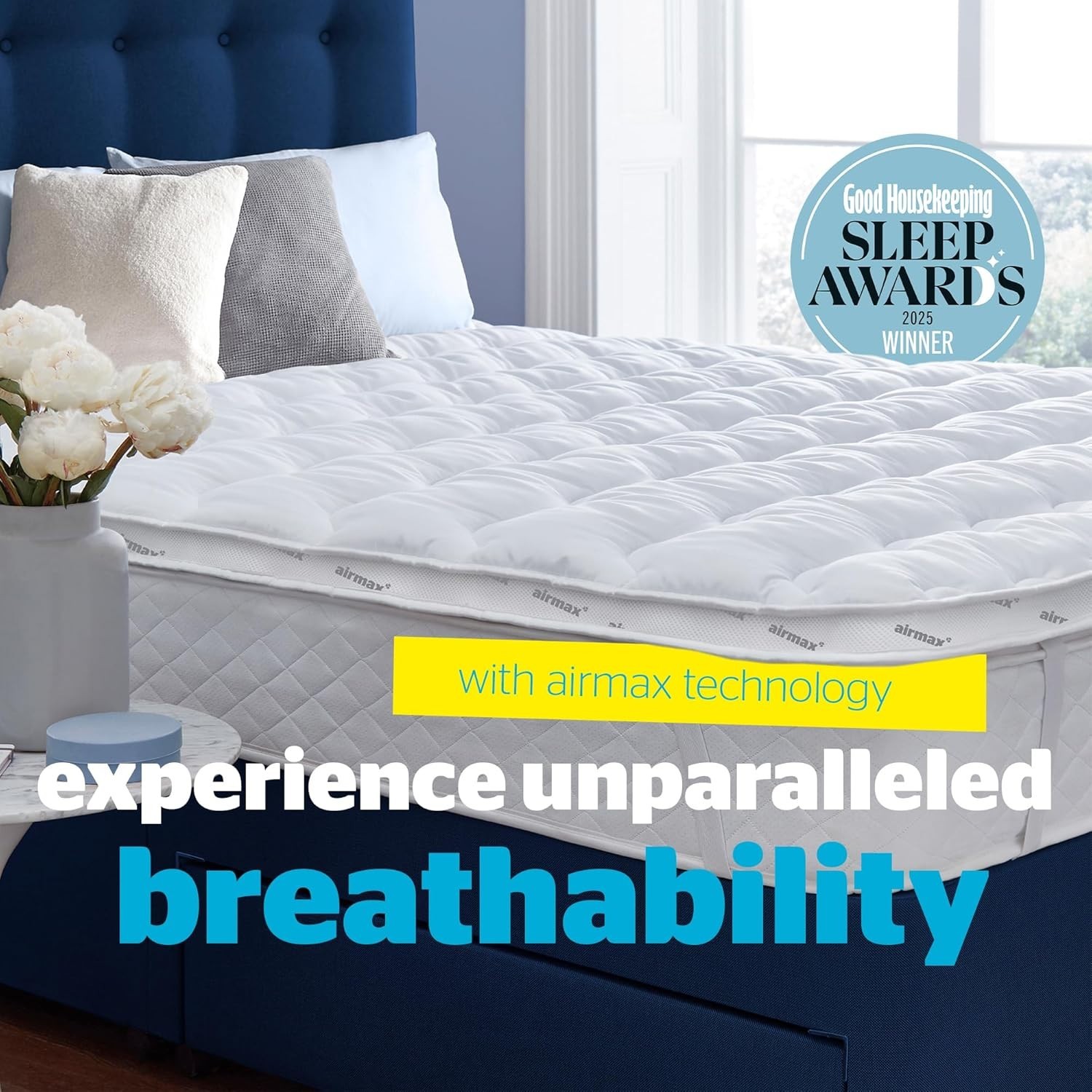 Surmatelas Airmax : transformez votre lit avec 5 cm de douceur lavable - 4