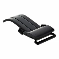 18MM DEPLOYMENT BUCKLE CLASP FOR BREITLING LEATHER  WATCH BAND STRAP BLACK PVD