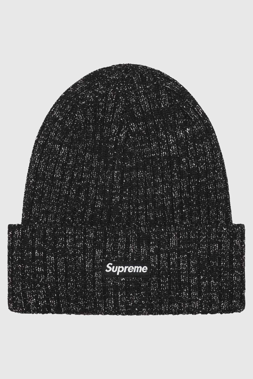 Supreme Overdyed Beanie Metallic Black