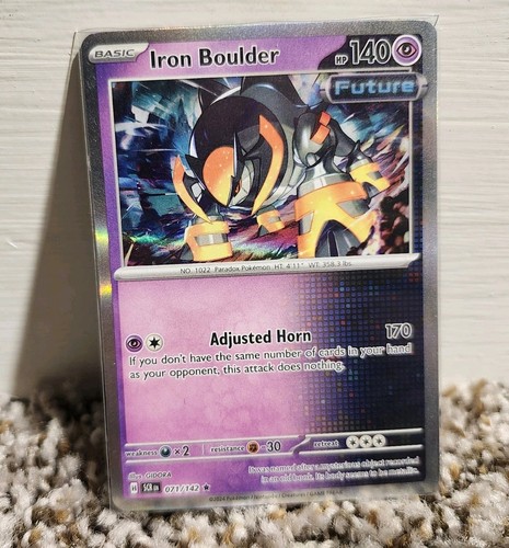 Iron Boulder 71/142 Rare Stellar Crown Pokemon Holo Near Mint