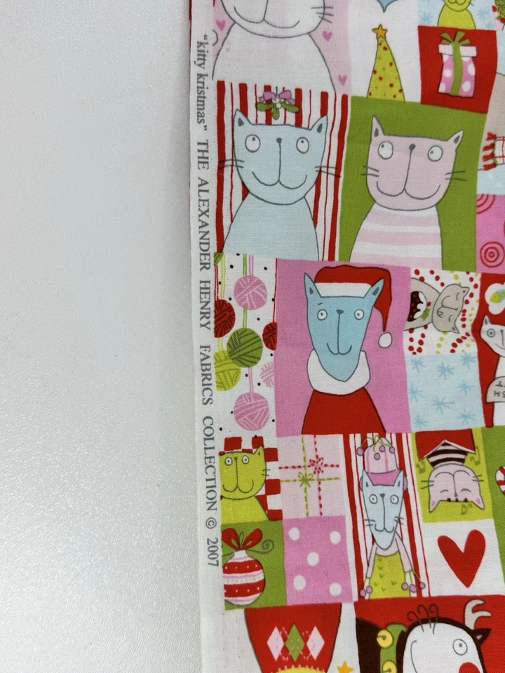 Kitty Kristmas The Alexander Henry Fabrics Collection 1 yd - Image 4 of 4