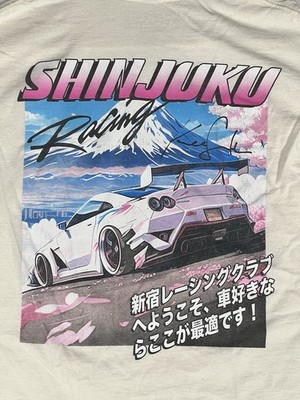 JDM Nissan GTR Shinjuku Racing T Shirt Medium Anime Car Graphic Tee Streetwear