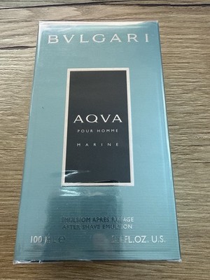 BVLGARI AQVA POUR HOMME MARINE After Shave Emulsion 100 ml - OVP