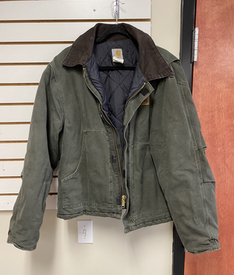 Carhartt Detroit Jacket Men's XL Style J22 MOS Green Arctic Faded