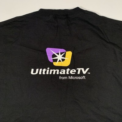 VTG Microsoft Ultimate TV Promo T-Shirt Mens XL X-Large Computer Technology