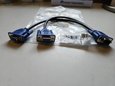 VGA Male to Dual Female Splitter for PC Monitor