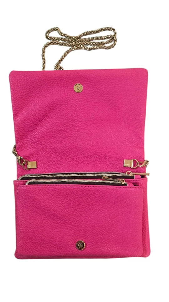 Bolso Bandolera Street Level Juno Rosa Plegado Nuevo con Etiquetas Foto 2 de 4