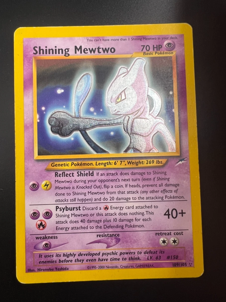 Mewtwo Pokémon TCG Neo Destiny Individual Collectible Card Game