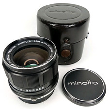 Vintage 1950s Minolta W Rokkor-HG f/2.8 Wide Angle Lens With Case New Arrival