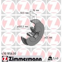 Zimmermann 470.1856.00 Bremstrommel