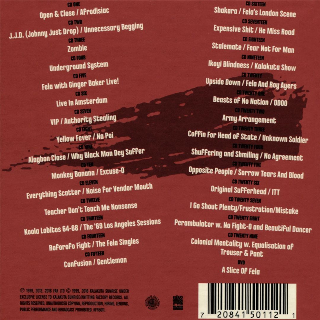 FELA KUTI - THE COMPLETE WORKS OF FELA ANIKULAPO KUTI NEW CD