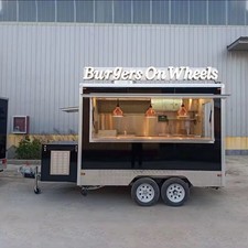 Mobile Kitchen Food Trailer - Customizable Sign Food Truck -10ft (3 Months) 🚚