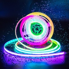 IP65 Waterproof RGB Smart IC COB LED Strip Light Addressable 24ft/7.5m,24V Co...