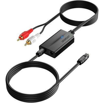 192kHz DAC Digital to Analog Audio Converter 7ft/2.1m Digital Audio Optical t...