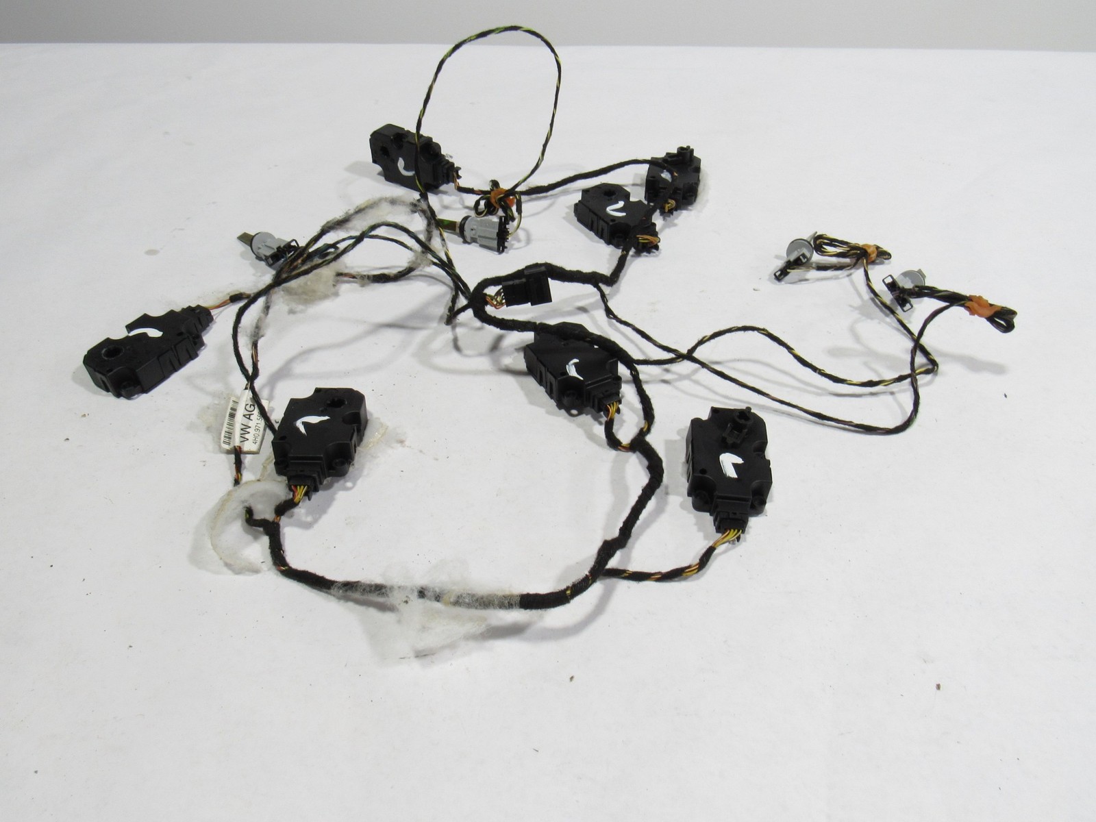 10-20 Bentley Mulsanne 2012 Rear Heater Flap Actuator Motor Wire Harness Set @1