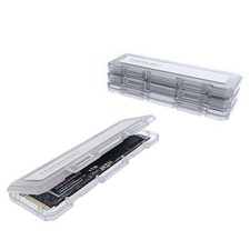 4-Pack NVMe Case Protective Box, M.2 2280 SSD, Anti-Static, Shockproof, Dust