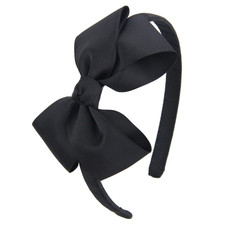 Fashion Cute Black Bow Headband for Girls Toddlers.