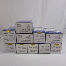 Lot of 10 NEW Supco HVAC Run Capacitors – Mixed MFD, 370/440VAC, Round/Oval