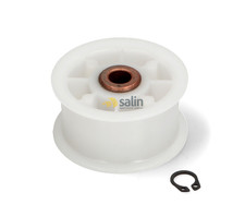 GENUINE FISHER AND PAYKEL WHITE DRYER IDLER PULLEY ASSEMBLY 93243-A