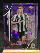 2025-26 Topps Chrome Premier League Sapphire Edition Sandro Tonali /15 Purple
