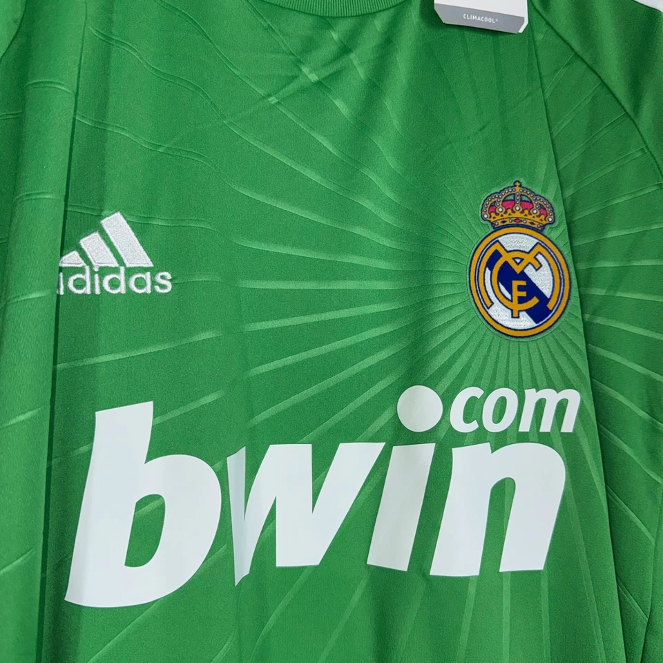 CAMISETA DE PORTERO DEL REAL MADRID ESPAÑA 2010 2011 NUEVA CON ETIQUETAS #1 CASILLAS ADIDAS (XL) Foto 4 de 4