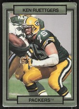 Ken Ruettgers, 1990 Action Packed, #89, Green Bay Packers,