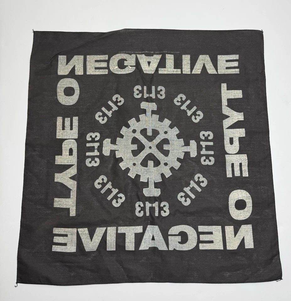 Vintage Type O Negative Bandana 1995 Licensed Blue Grape *Excellent Condition* - Image 2 of 4