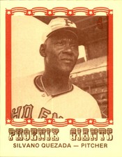 1976 Phoenix Giants Caruso #4 Silvano Quezada - NM Blank Back Baseball Card