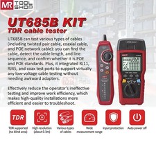 UNI-T UT685B Kit TDR Cable Tester Wire Tracker Network RJ11 RJ45 POE Detector