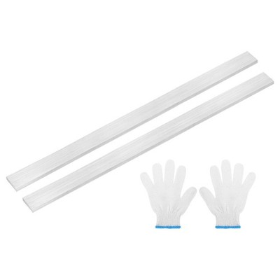 2 Pcs 304 Stainless Steel Flat Bars 3/16\'' x 13/16\'' x 12\'' for Beaming